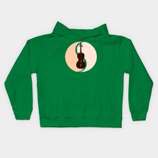 Violin Yin and Yang Kids Hoodie